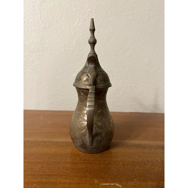 Turkish Vintage Turkish Dallah Coffee Pot For Sale - Image 3 of 8