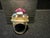 Purple Gold - Silver and Large Amethyst Ring Palazzo Ii Model from Jean Boggio For Sale - Image 8 of 9