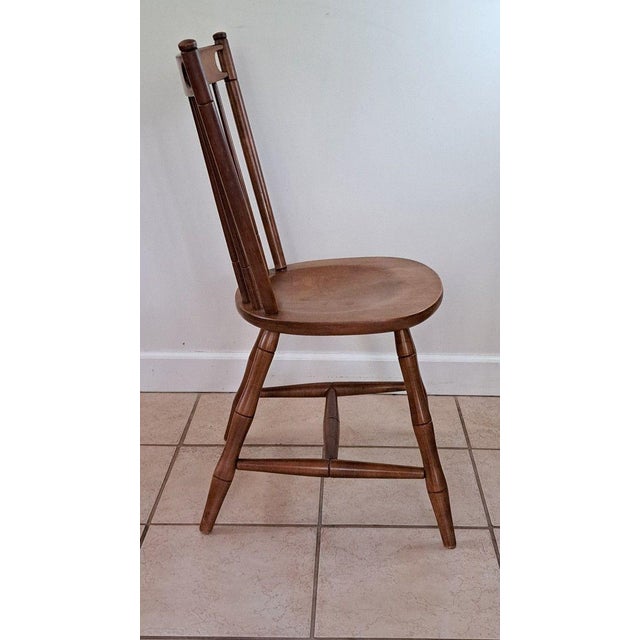 SKU: OT 3230 Vintage Tell City Maple Spindle Back Side Chair Andover Model 34.5"H 1960s USA Add timeless American...
