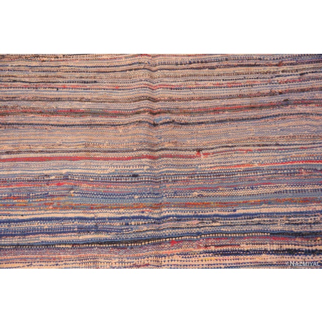 Mid 20th Century Nazmiyal Collection Vintage Purple Tones Moroccan Kilim Rug For Sale - Image 5 of 7
