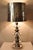Mid-Century Modern Vintage Italian Mid Century Modern Tall Sculptural Silver Ceramic Table Lamp For Sale - Image 3 of 18