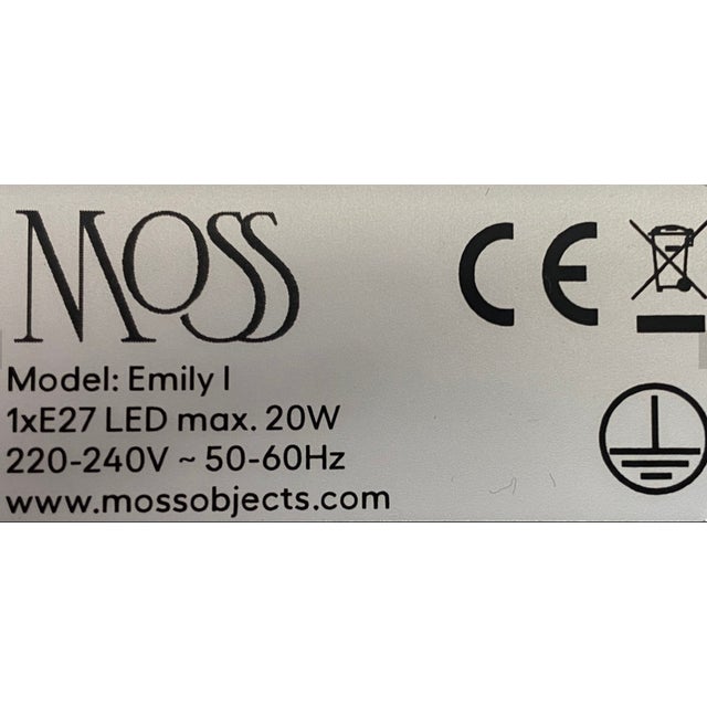 Metal Emily I Pendant Light in Anthracite Semi-Matte by Daniel Becker for Moss Objects For Sale - Image 7 of 8