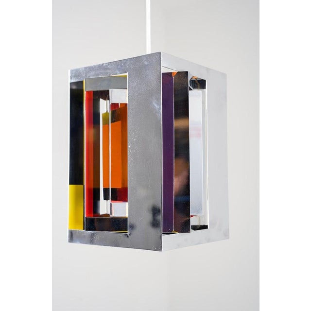 Kassablank Pendant lamp by Simon Henningsen for Lyfa, Denmark, 1960s For Sale - Image 12 of 16