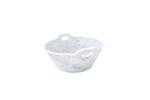 Handcraft White Carrara Marble Bowl from Fiammettav Home Collection
