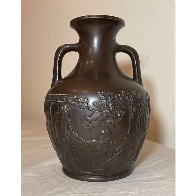 Up for sale is a very rare antique 19th century Bing & Grondahl terracotta vase number 49. It's made out of a gorgeous...