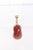 Early 21st Century Coral Pendant W 21k Gold Trim & Bail For Sale - Image 5 of 8