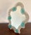 1970s Decorative Murano Style Table Mirror Turquoise Flowers For Sale In New York - Image 6 of 6