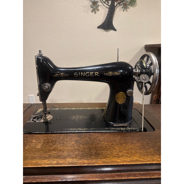 Singer antique sewing machine. Belonged to Grandma and was bought new. Pretty good shape, works but could use some love.