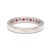 0.61ctw Ruby and Diamond Channel Band Ring, 18k White Gold, Ring Size 6.25 For Sale - Image 4 of 6