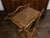 Wood English 1900 Bamboo Side Table with Chinoiserie Decor and Rattan Accents For Sale - Image 7 of 12