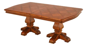 Ethan Allen Tuscany Verona Double Pedestal Extendable Dining Table