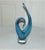 Mid-Century Modern Vintage Murano Light Blue and Clear Art Glass Sculpture For Sale - Image 3 of 3