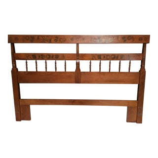 Mid 20th Century Vintage Hitchcock Queen Headboard For Sale