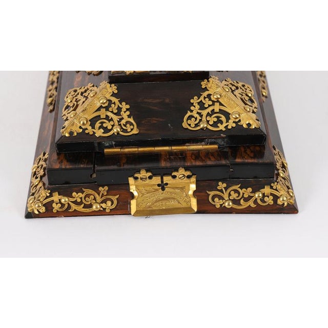 Antique Coromandel Ormolu Jasperware Desk Set from Edwards & Jones, 1800s, Set of 3 For Sale - Image 15 of 18