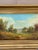 American Mid-19th Century English Country Landscape Oil in Ornate Giltwood Frame For Sale - Image 3 of 15