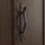 Rustic Hand-Forged Wrought Iron Door Pull (Gold Patina) Raw Edge Rustic Entry Hardware For Sale - Image 3 of 6
