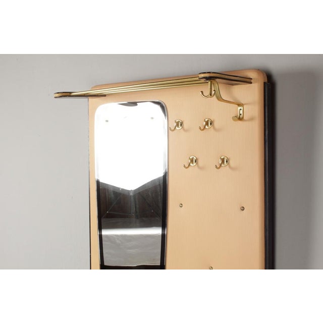 Salmon-Colored Compact Wardrobe with Mirror, 1961 For Sale - Image 13 of 18