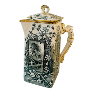Rare Antique Ridgway RSR 1873-1879 Transferware Tea/Coffee Pitcher