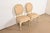 Karges Furniture Karges French Provincial Louis XV Cream Lacquered and Gold Gilt Side Chairs or Dining Chairs, Pair For Sale - Image 4 of 11