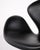 Black Swan Chair in Black Elegance Leather by Arne Jacobsen for Fritz Hansen, 2002 For Sale - Image 8 of 14