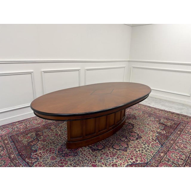 English Art Deco Conference Table from Globe Wernicke For Sale - Image 5 of 12