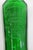 Art Deco W & L Beverages Frank's Best Seltzer Green Bottle Glenshaw Art Deco Glass 4821b For Sale - Image 3 of 18