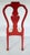 Vintage Chinoiserie Red Silver Leafed Dining Chairs, Set of 6 For Sale - Image 9 of 12