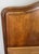 Brown Antique French Style Double Bed Frame with Carved Walnut Headboard For Sale - Image 8 of 18