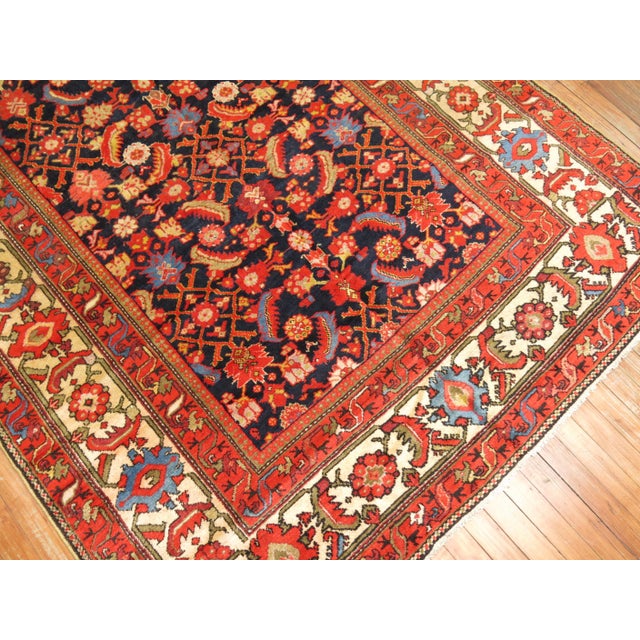 Vintage Persian Gallery Malayer Rug in Saturated Colors For Sale - Image 18 of 18