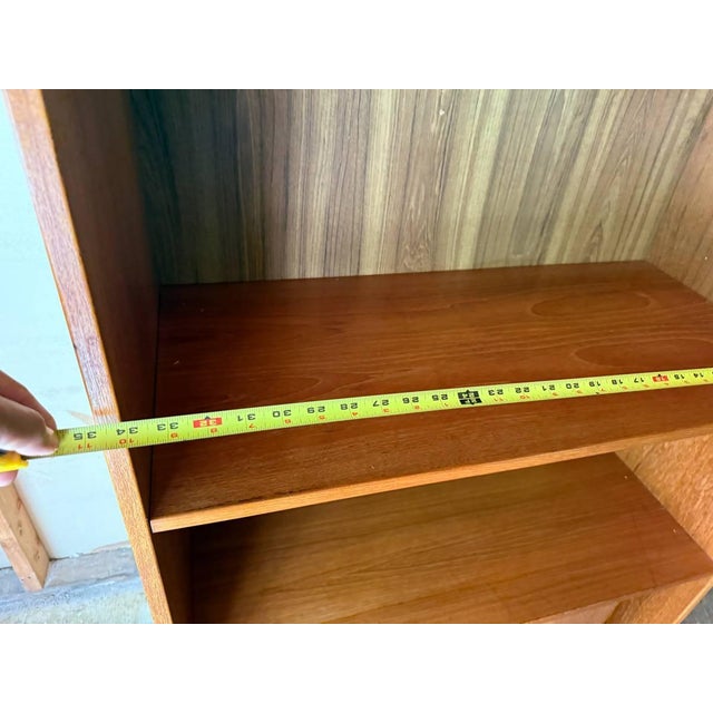 Pair of Mid Century Modern Teak Bookcases Storage Cabinets For Sale - Image 16 of 17