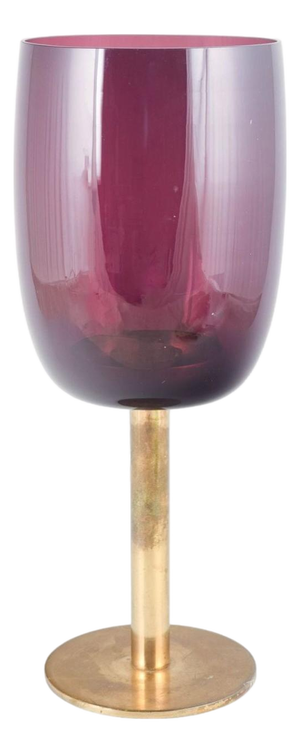 Large Mouth-Blown Glass Candleholder by Hans-Agne Jakobsson for Markaryd, 1960s