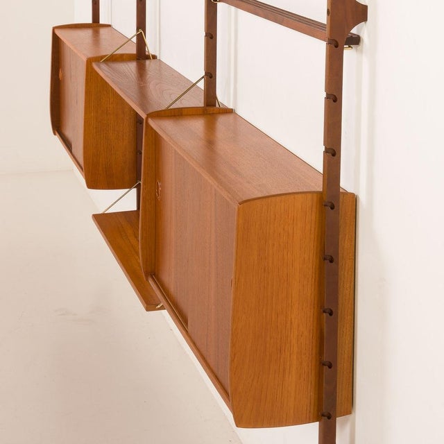 Ergo Three Bay Wall Unit by John Texmon, Nowrway, 1960s For Sale - Image 14 of 18