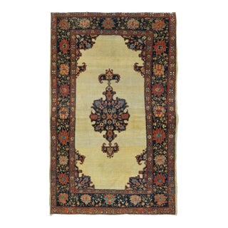 Late 18th Century Antique Farahan Sarouk Rug 4'1'' x 7'0'' For Sale