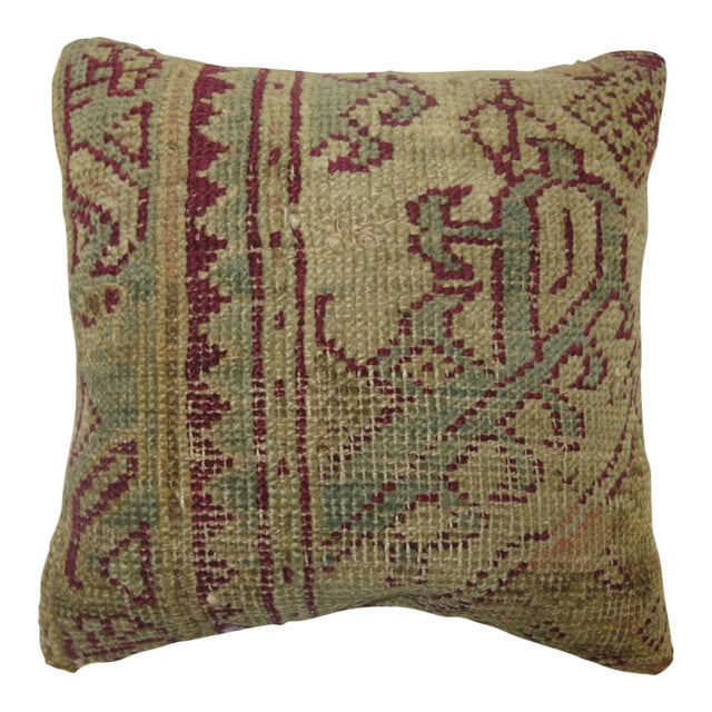 Ghiordes Mini Size Rug Pillow For Sale