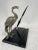 Black Art Nouveau Pen Holder with Heron, 1920s For Sale - Image 8 of 10