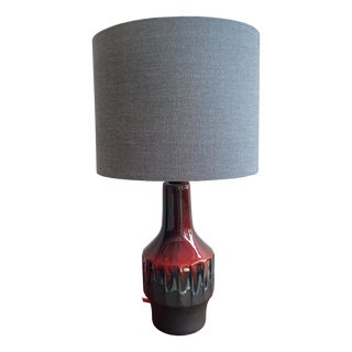 Danish Ceramic Table Lamp by Ernst Nielsen for Ernst Faxe Keramik, Late 1960s For Sale