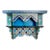Moroccan Wooden Shelf All Hand-Painted in Sky Blue For Sale