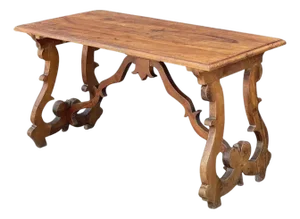 Italian Console Table of Hand Carved Walnut From the Early 19th Century