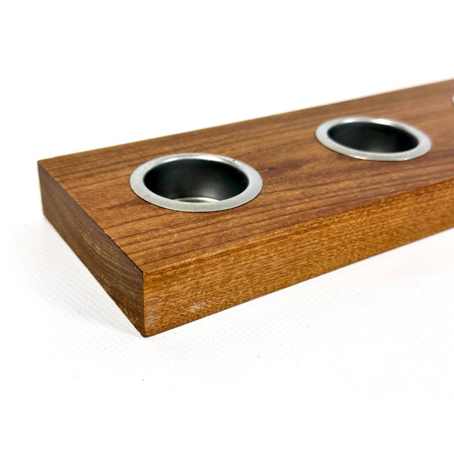 Mid-Century Modern Teak Candleholder by Esko Saarinen, 1960s For Sale - Image 6 of 11