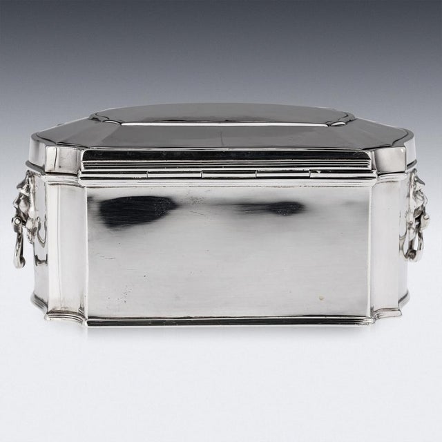 1910s 20th Century English Silver Casket, Sheffield, 1915 For Sale - Image 5 of 18