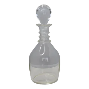 1950s Mid-Century Donald Pollard Steuben Blown Glass "Spiral" Neck Decanter With Moon Stopper