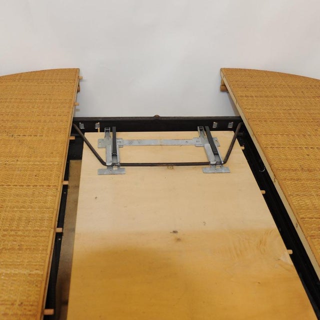 Vintage Extendable Rattan Dining Table, 1970s For Sale - Image 9 of 15