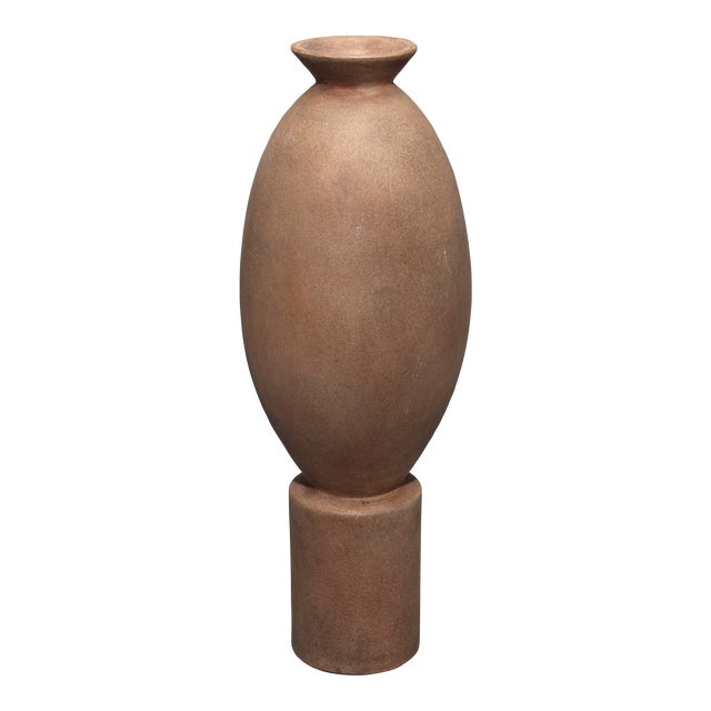 Jamie Young Elevated Decorative Vase in Brown For Sale