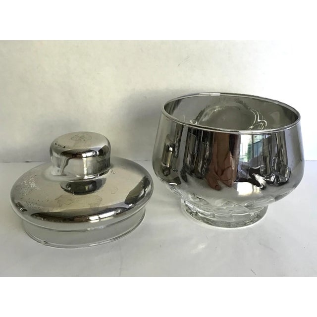 Vintage Mercury Glass Tea/Coffee Set - Set of 12 For Sale - Image 4 of 8