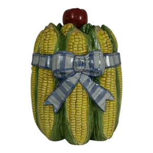Vintage Fitz & Floyd Corn Cob Canister / Cookie Jar