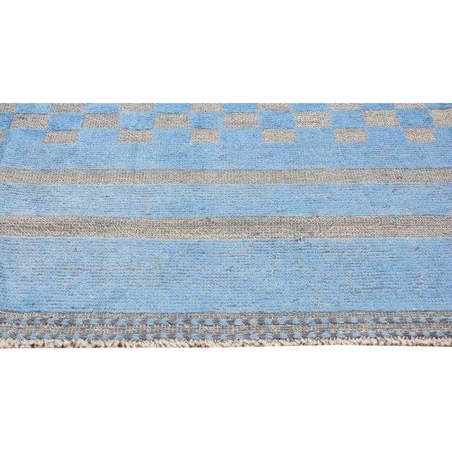 1980s Moroccan Hand Knotted Beni Ourain Rug With Organic Wool and Soft Texture,9'5"X12' For Sale - Image 4 of 7