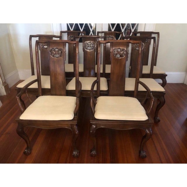 1980s Vintage Drexel Heritage Dining Chairs Set of 8 Chairish