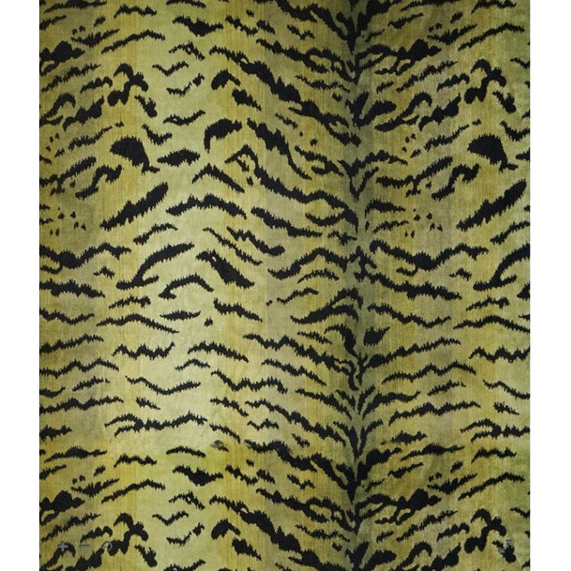 Scalamandre Tigre, Greens & Black Fabric Chairish