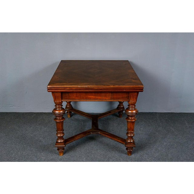 Wood Vintage Wood Dining Table, Late 1800s For Sale - Image 7 of 18