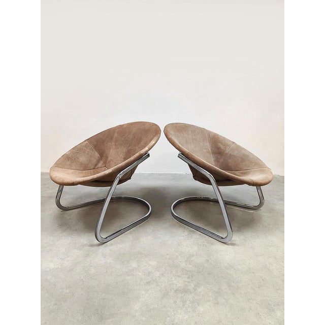 Vintage Balloon Chairs by Hans Olsen for Lusch & Co, 1960s, in Good conditions. Designed 1960 to 1969 This piece is...